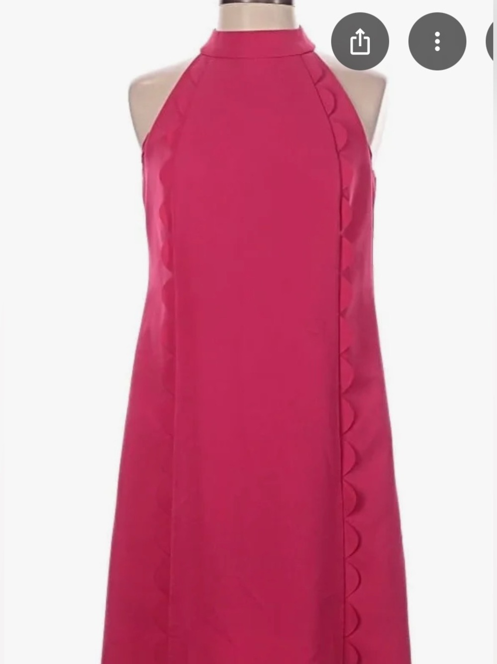 NWOT Vince Camuto Hot Pink Women’s Dress, Mock neckline. Sz: 4